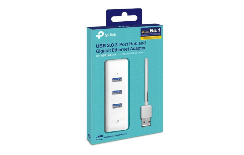 TP-Link UE330 USB 3.0 3-Port Hub Gigabit Ethernet Adapter
