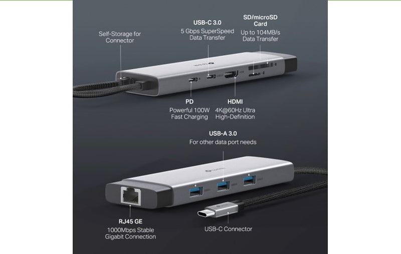 TP-Link USB Type-C 9-Port Hub 5 Gbps UH9120C