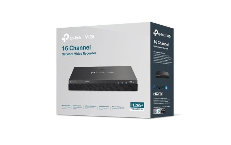 TP-Link VIGI 16-Channel 4K H.265+ Network Video Recorder NVR2016H