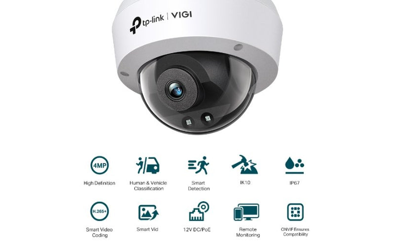 TP-Link VIGI C240I 4MP Dome Network Camera 2.8mm