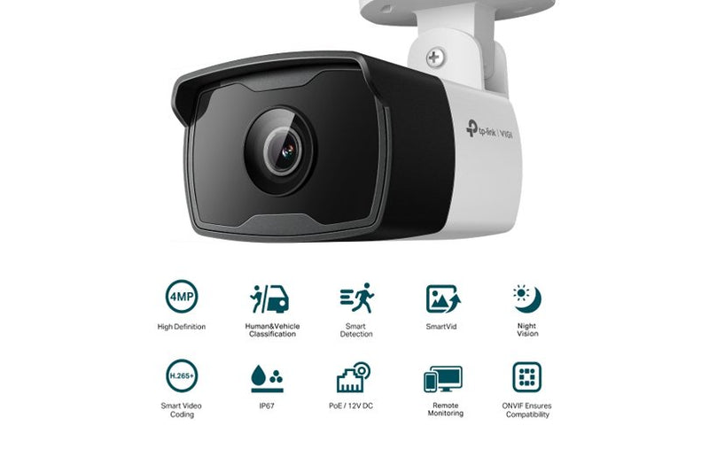 TP-Link VIGI 2.8mm 4MP Outdoor IR Bullet Network Camera C340I