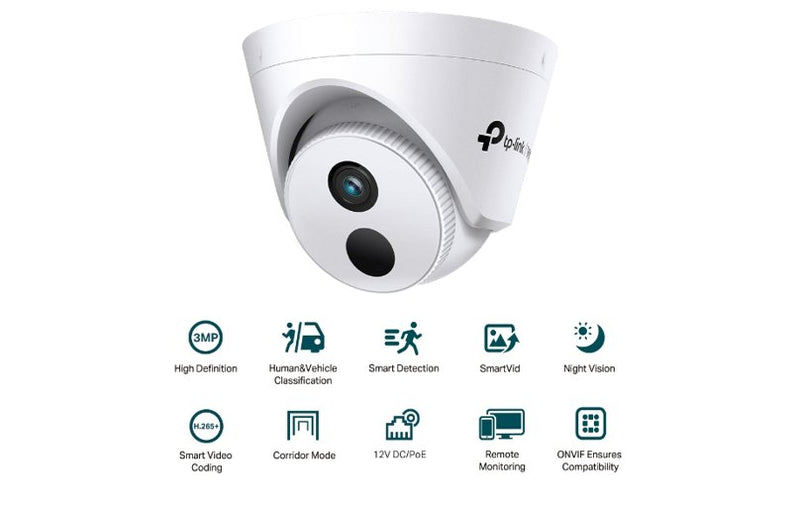 TP-Link VIGI C430I 3MP IR Turret Network Camera 4mm