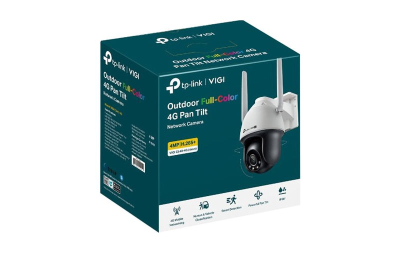 TP-Link VIGI C540-4G 4MP 4G LTE Full-Color Pan/Tilt Network Camera 4mm