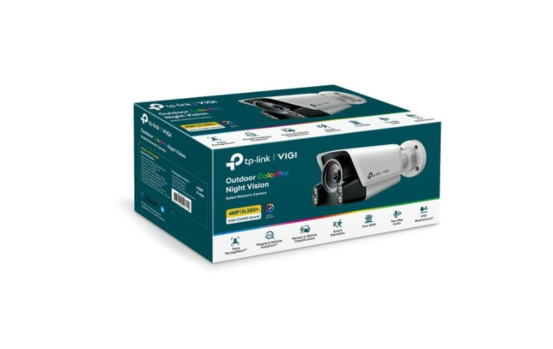 TP-Link VIGI C340S 4MP Outdoor ColorPro Night Vision Bullet Network Camera