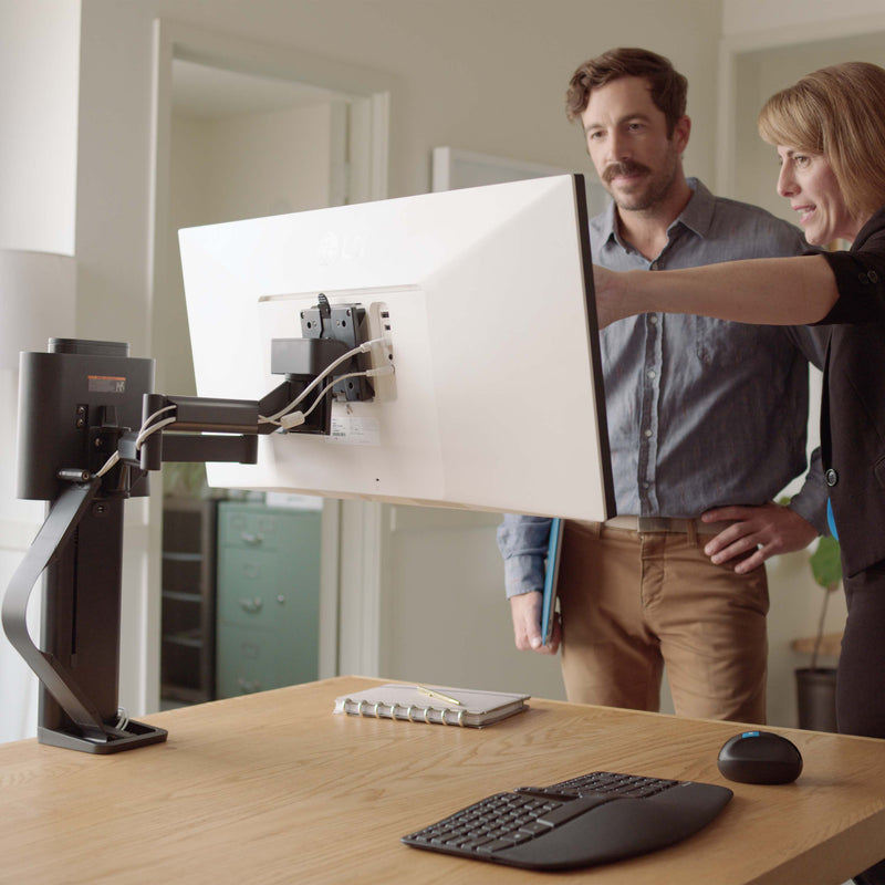Ergotron TRACE Desktop Monitor Mount Matte Black