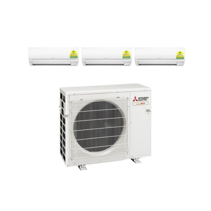 Mitsubishi System 3 Air Conditioner 3x18000 BTU