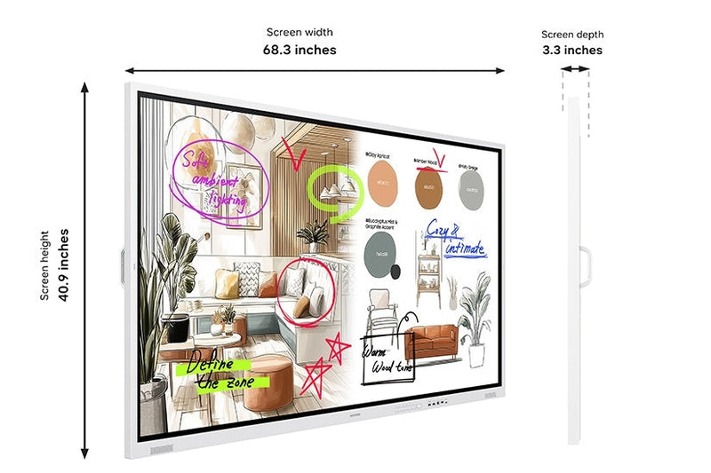 Samsung WM75F 75" 4K Commercial Interactive Display