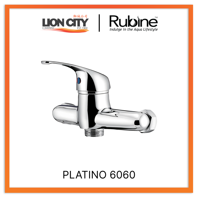 Rubine Shower Mixer Platino 6060