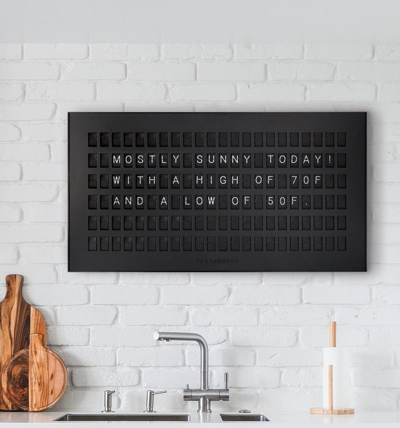 Vestaboard Smart Split-Flap Messaging Display for Home Office Businesses