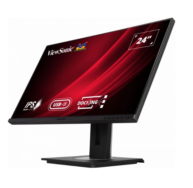 ViewSonic VG2456 24 Inch Full HD IPS Docking Monitor with USB Type-C