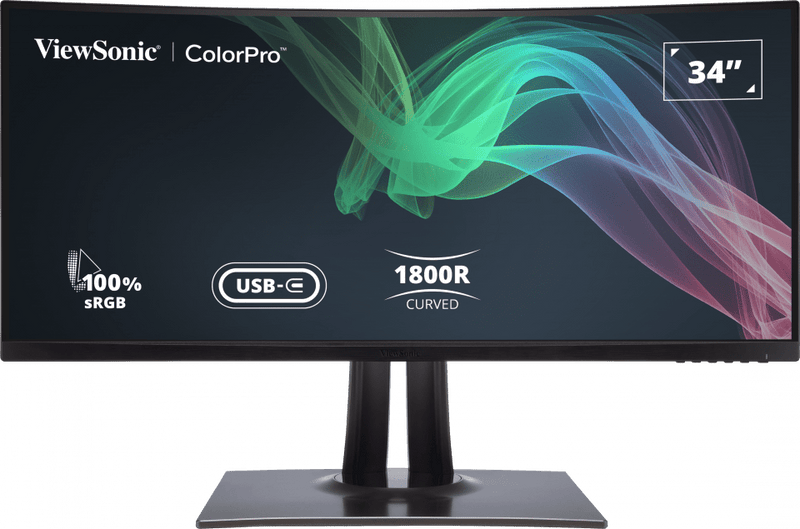 ViewSonic VP3481 34" WQHD+ ColorPro Curved Monitor