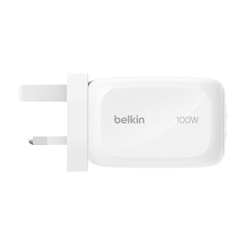 Belkin 100W GaN Wall Charger with International Plug White
