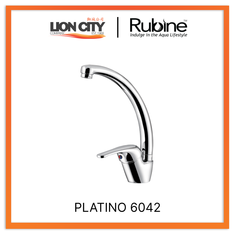 Rubine Sink Mixer PLATINO 6042 Hot and Cold