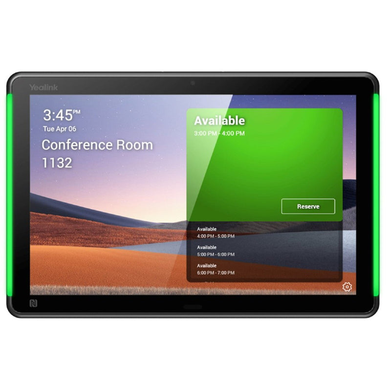 Yealink RoomPanel Plus E2 10-Inch Meeting Room Scheduling Panel Black