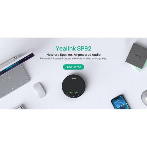 Yealink SP92 USB & Bluetooth Speakerphone USB-C/A 1308167