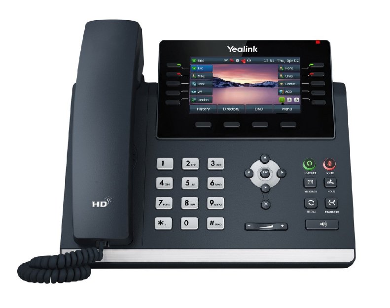 Yealink SIP-T46U 4.3-inch IP Desktop Phone Classic Grey