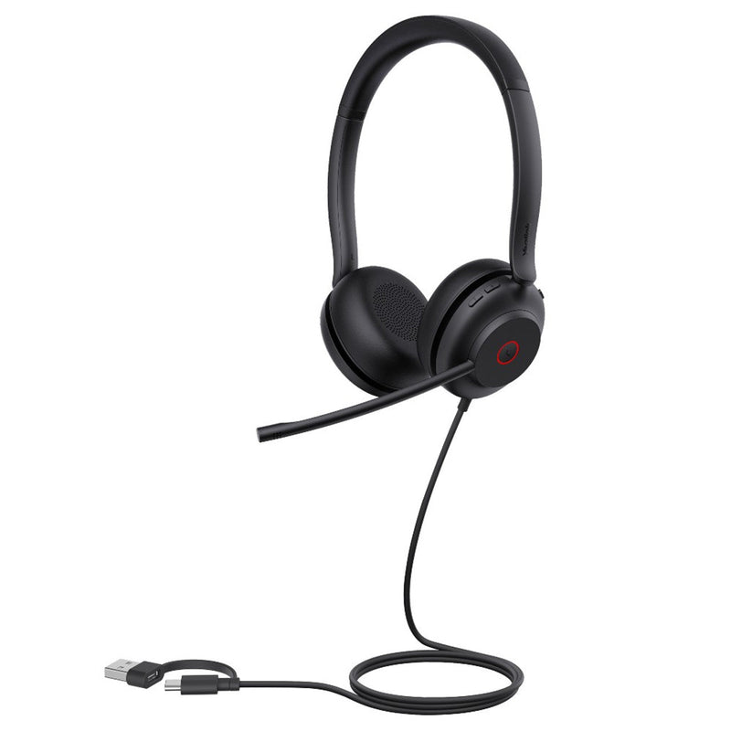 Yealink UH35 Dual UC Wired Headset USB-C/A 1308164 Black