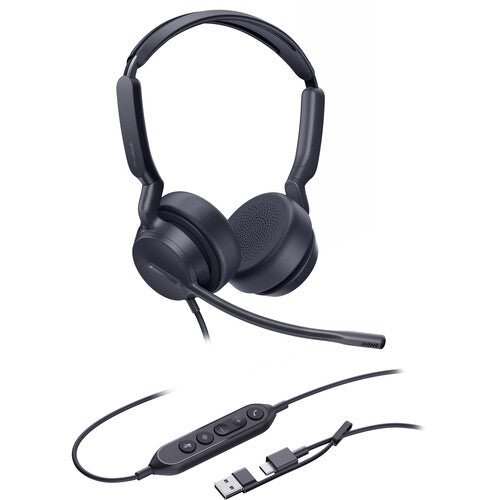 Yealink UH42 Dual Teams Wired Headset USB-C/A Black