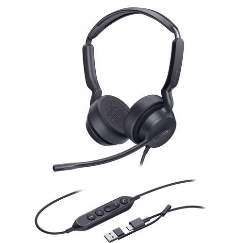 Yealink UH42 Dual UC Wired USB Headset USB-C/A Black