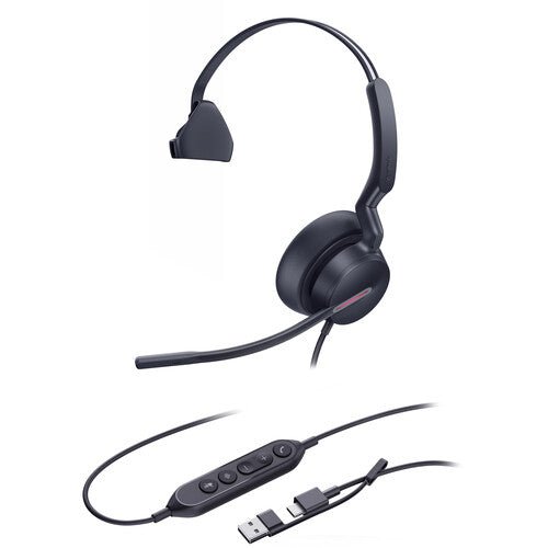 Yealink UH46 Mono Teams Wired USB Headset USB-C/A 1308184