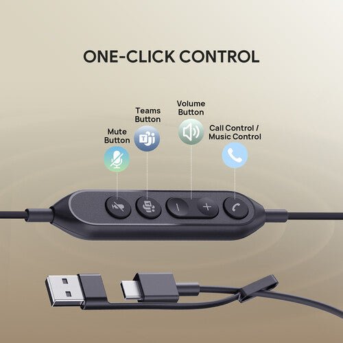 Yealink UH42 Mono UC Wired USB Headset USB-C/A 1308217