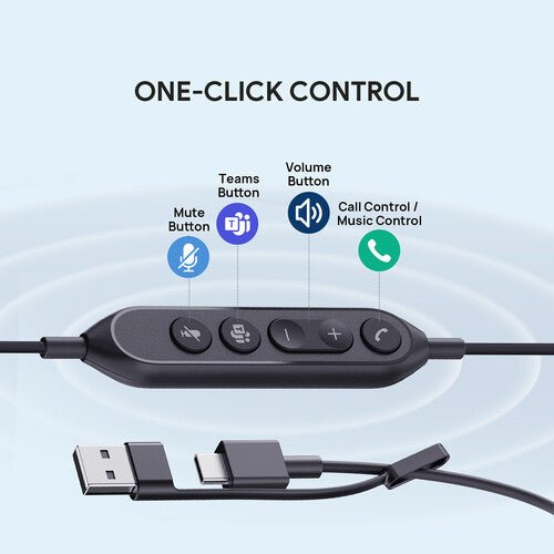 Yealink UH46 Dual Teams Wired Headset USB-C/A
