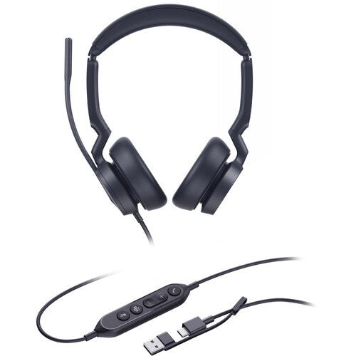 Yealink UH46 Dual UC Wired USB Headset USB-C/A Black