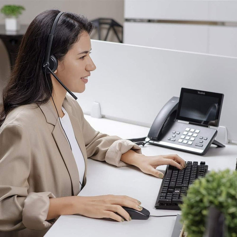 Yealink YHS34 Dual QD Wired Headset for IP Phones 1308023