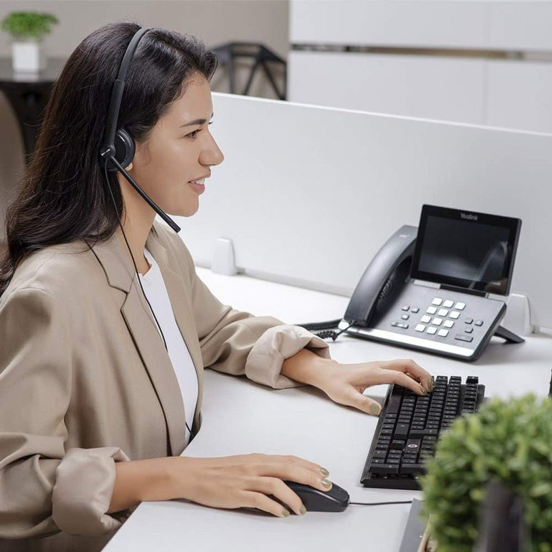 Yealink YHS34 Lite Mono QD to RJ Wired Headset
