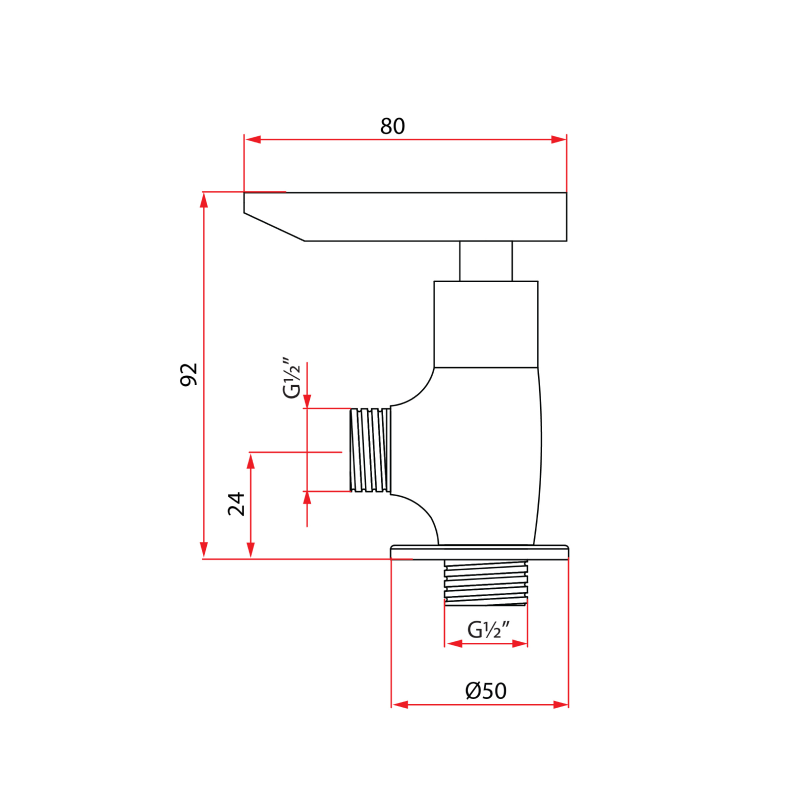 Rubine FRESCO A97310 Angle Valve - Lion City Company
