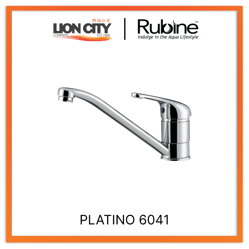 Rubine Sink Mixer PLATINO 6041 Hot and Cold