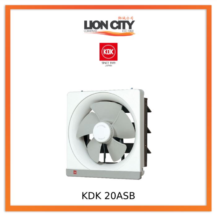 KDK 20ASB Wall Mount Ventilating Fan