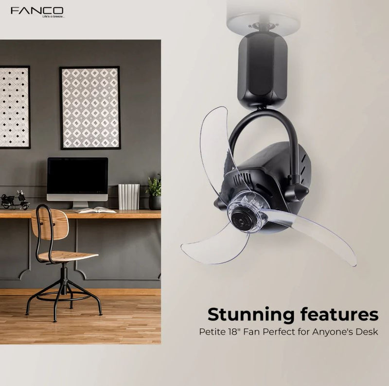 Fanco Vino 18" DC Wall/Corner Fan with Remote