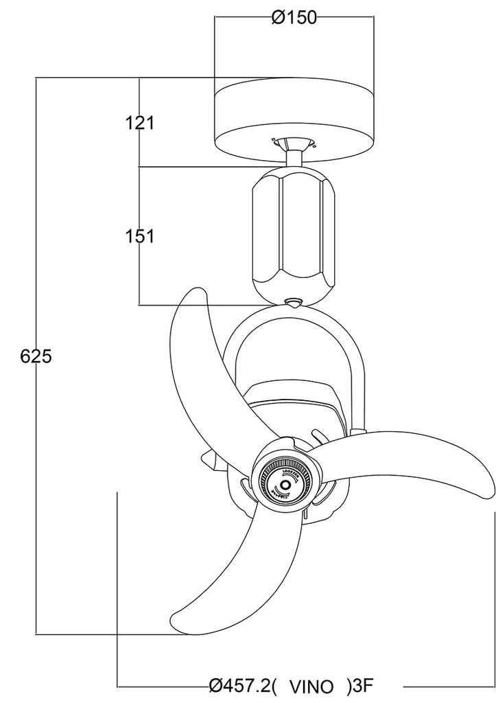 Fanco Vino 18" DC Wall/Corner Fan with Remote