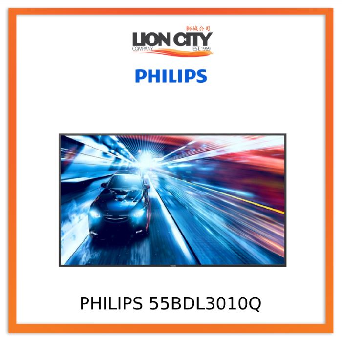 Philips Q-Line 55BDL3010Q 55" UHD Commercial Display with LED Backlight