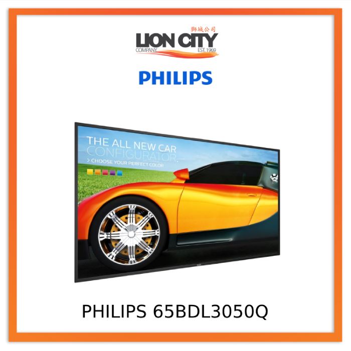 Philips Q-Line 65BDL3050Q 65" UHD Commercial Display with Android 5.X.X