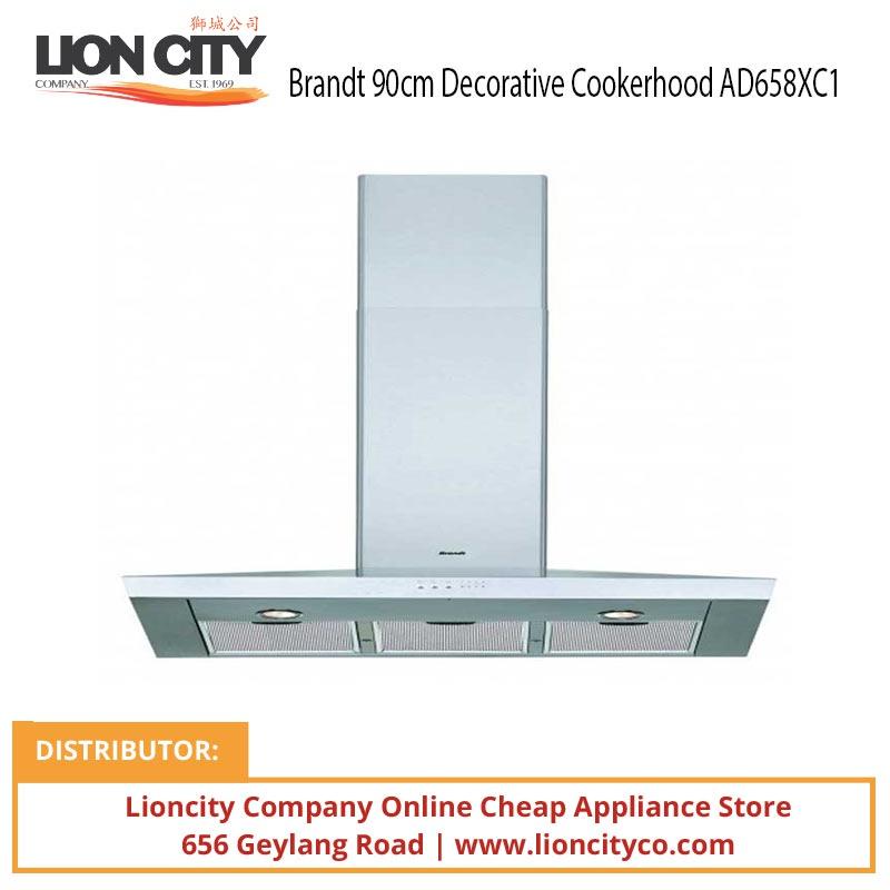 Brandt 90cm Decorative Cookerhood AD658XC1 | Lion City Company.