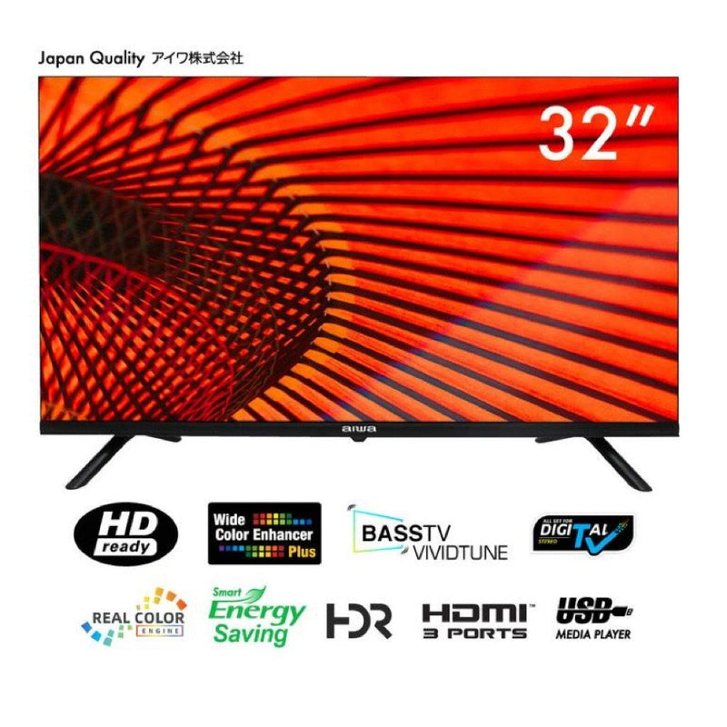 Aiwa 32" AW-LED32X6FL LED HD FRAMELESS TV | Lion City Company.