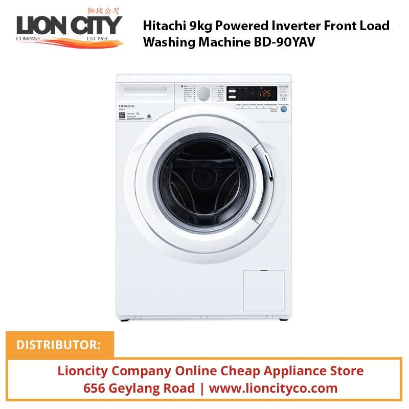Hitachi RM700VAG9MSX-MIR (Gross 569L) Side-By-Side Refrigerator + BD90YAV 9kg Powered Inverter Front Load Washing Machine | Lion City Company.