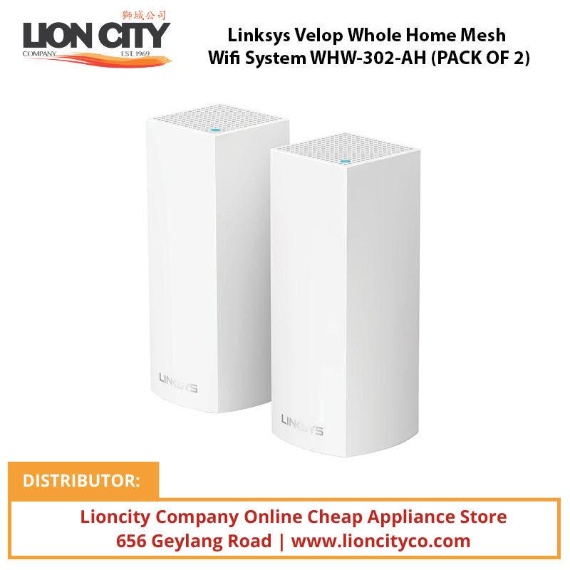 Linksys Velop Whole Home Mesh Wifi System WHW-302-AH (PACK OF 2) | Lion City Company.