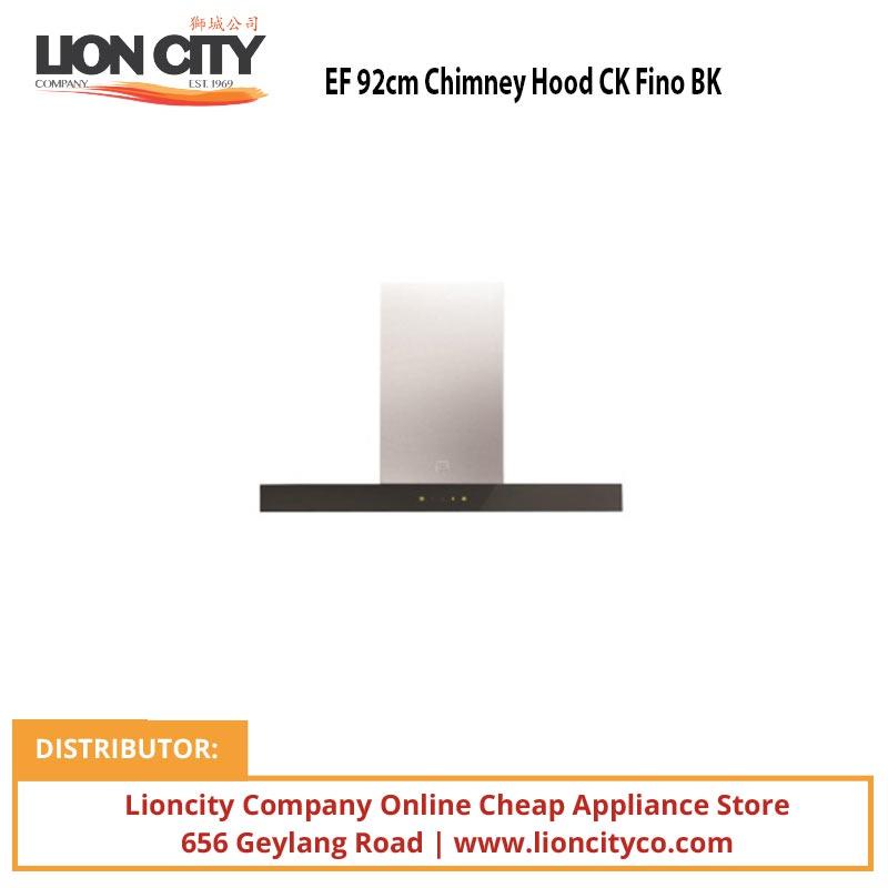 EF 92cm Chimney Hood CK Fino BK | Lion City Company.