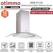 Europace ECH 7111S Deluxe Curve Glass Chimney Hood | Lion City Company.