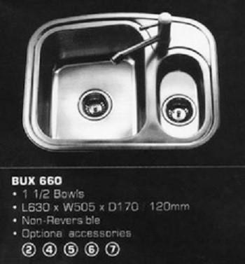 Rubine Kitchen Sink Urban Express yourself BUX 660 | Lion City Company.