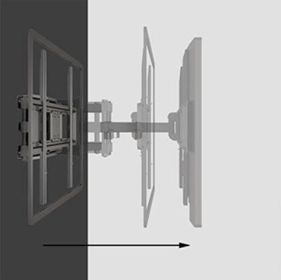 KALOC KLC-X5 Swivel Mount 43" to 55" with Installation