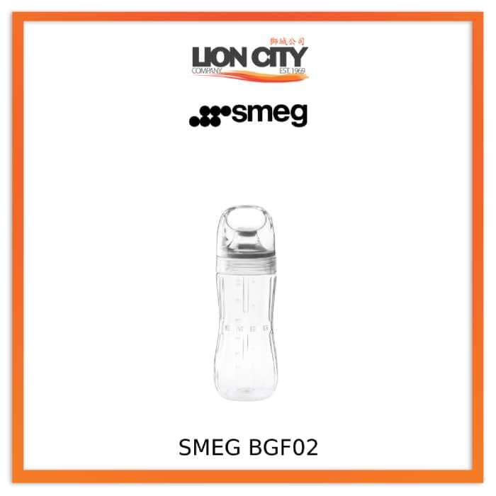 Smeg BGF02 Water Bottle Accessory For : Citrus Juicer, Milk Frother, Slow Juicers, Hand Blenders, Blender