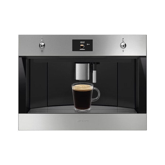 Smeg CMS4303X Automatic Built-in Espresso Coffee Machine 45cm Compact Classica Aesthetic