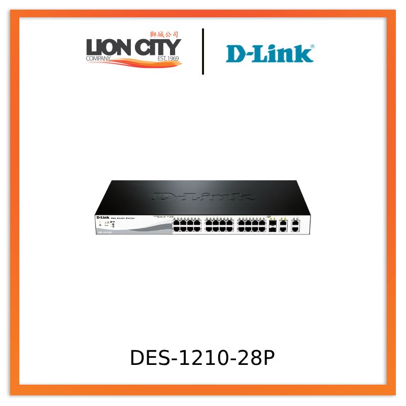 D-Link DES-1210-28P 28-Port PoE Fast Ethernet Smart Managed Switch