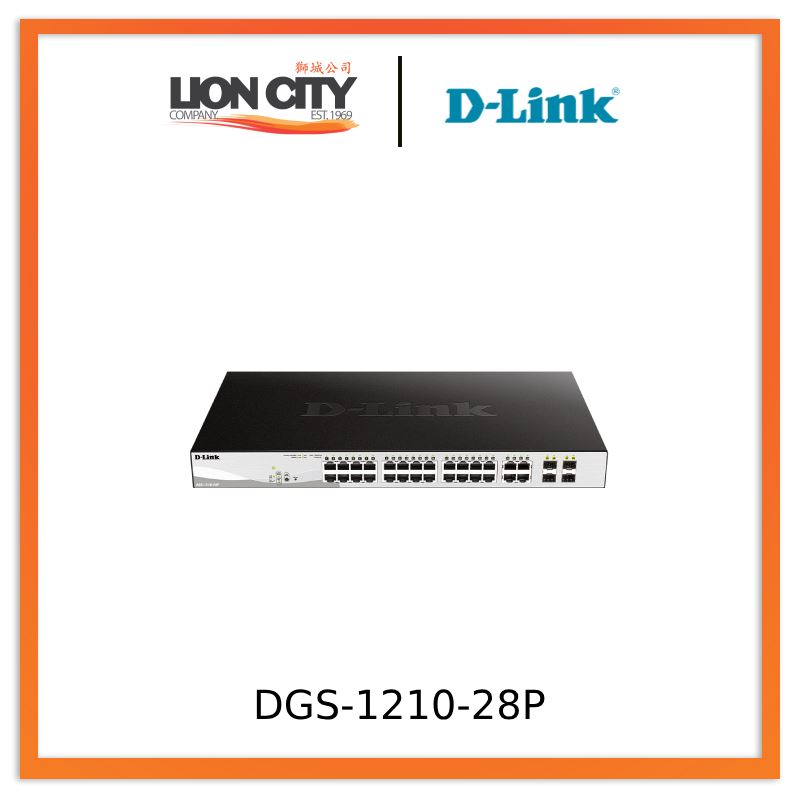 D-Link DGS-1210-28P 28-Port Gigabit Smart Managed PoE Switch
