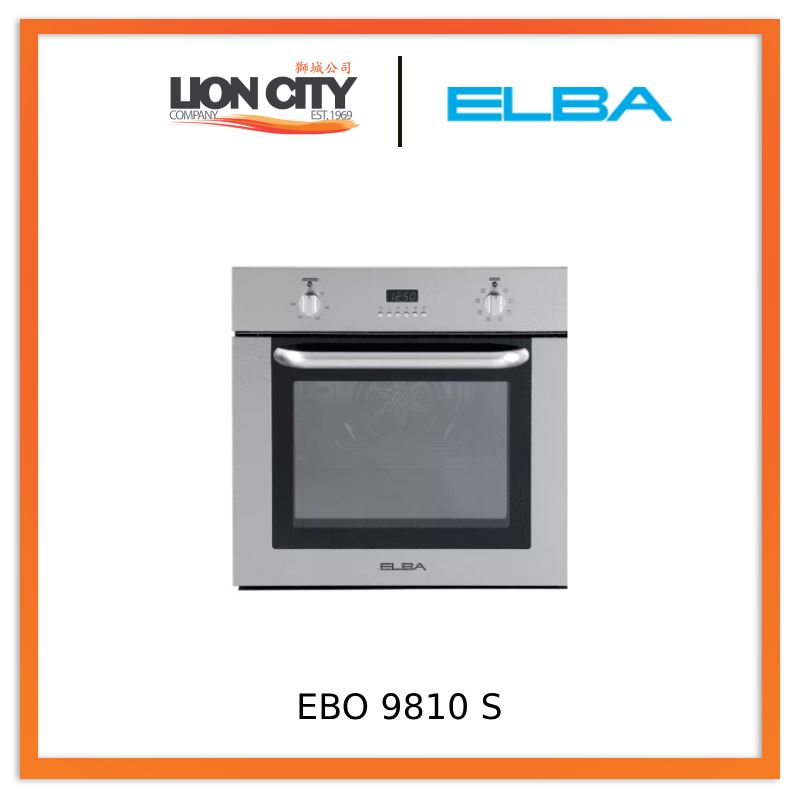Elba EBO 9810 S 8 Multi-Function Built in Oven EBO9810S | Lion City Company.