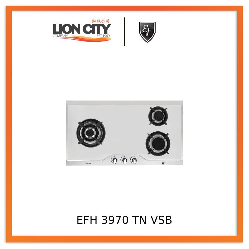 EF EFH 3970 TN VSB 86cm Built in Stainless Steel Gas Hob EFH3970TNVSB | Lion City Company.